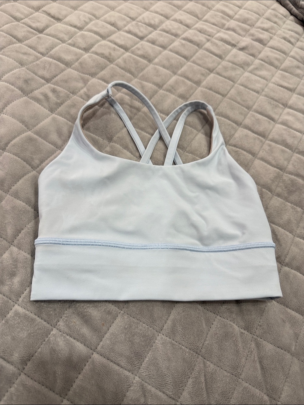 lululemon athletica Light Blue Crossback Sports Bra